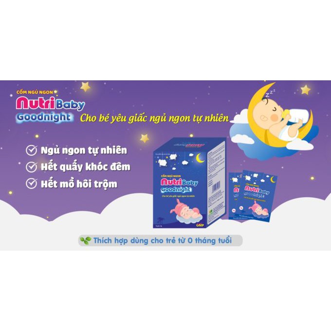 Cốm Nutribaby Goodnight - Hỗ Trợ Bé Yêu Ăn Ngon , Bé Ngủ Ngon Giấc