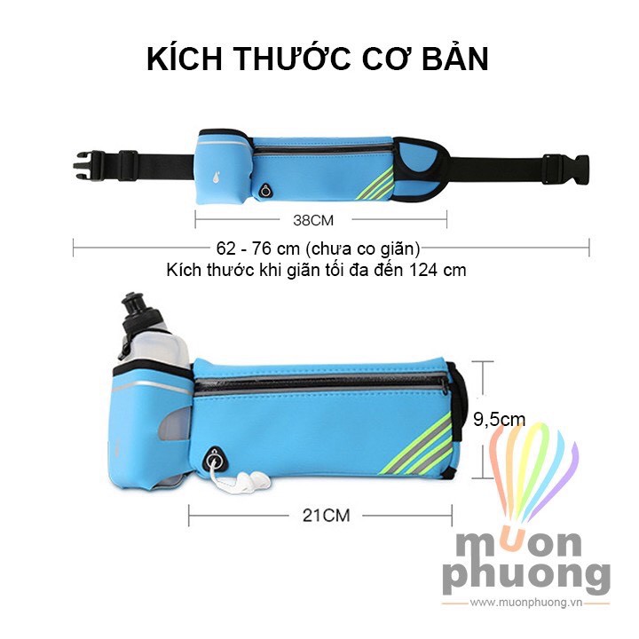 Túi Đeo Hông Chạy Bộ Có Ngăn Đựng Bình Nước tiện lợi-Túi thể thao đa năng TTC4(Không kèm bình)