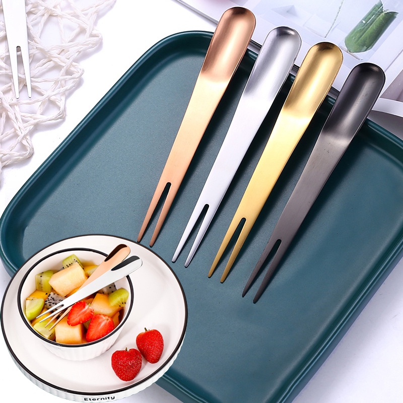 Nĩa ăn tráng miệng bằng thép không gỉ 304 phong cách Nhật Bản