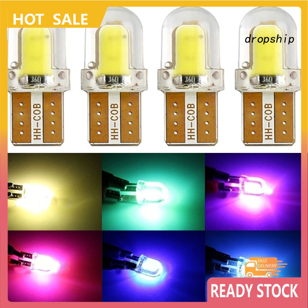 Set 4 bóng đèn led t10 w5w 12v chuyên dụng cho xe hơi