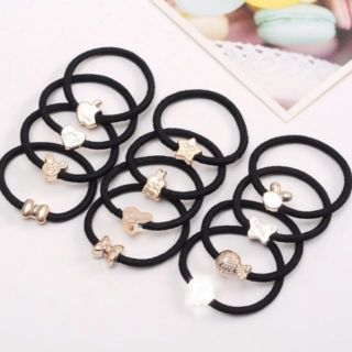 Dây buộc tóc đen hàn quốc 1k