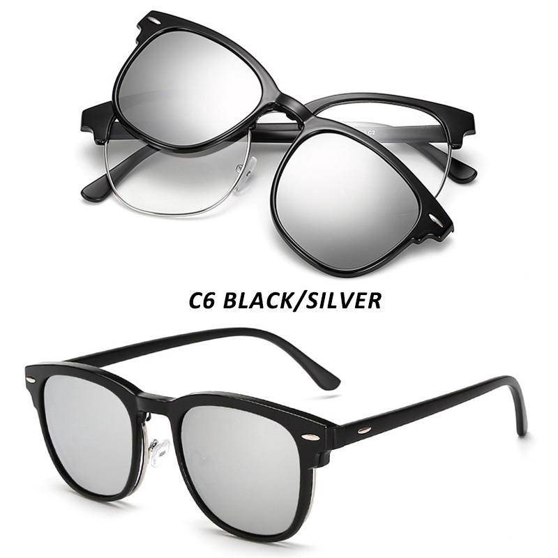 High Quality TR Frame Magnetic Clip On Polarized Sunglasses Women/Men