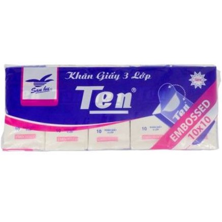 Khăn Giấy Bỏ Túi Ten 3 Lớp