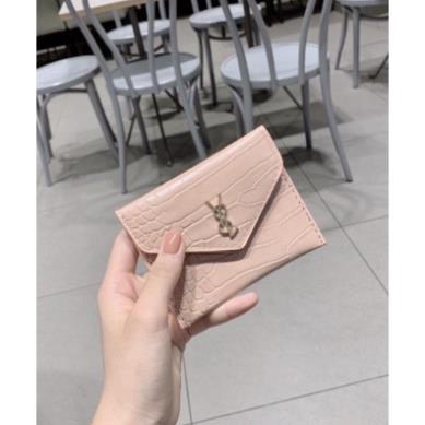 Ví nữ ngắn mini cầm tay nhỏ gọn cao cấp cực sang - xinh  Y8L da rắn  PK Tkutrang