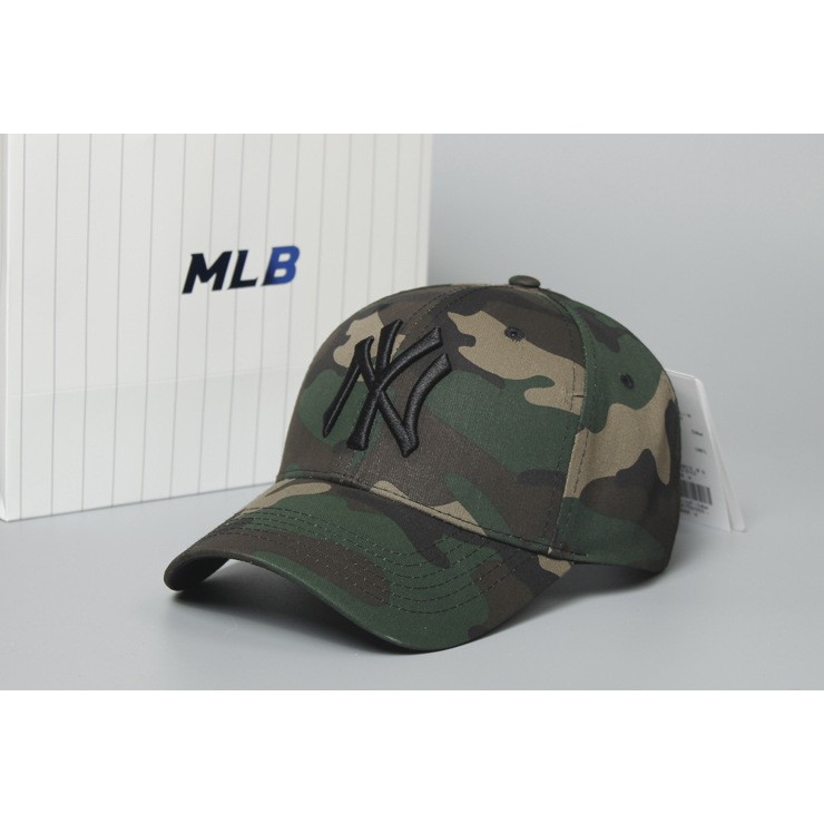 [Freeship - Hàng Auth] Nón Lưỡi Trai NY Thêu Họa Tiết Camo Lính Cá Tính, Nón Kết Ny Thời Trang Nam Nữ 👒