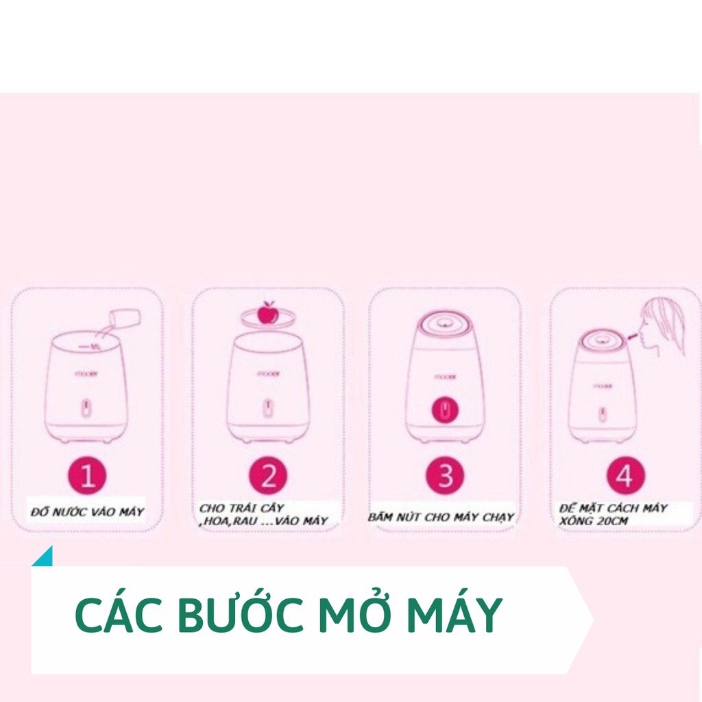 [hỏa tốc] Máy xông hơi mặt hoa quả Mooer, máy phun sương nano tạo ẩm