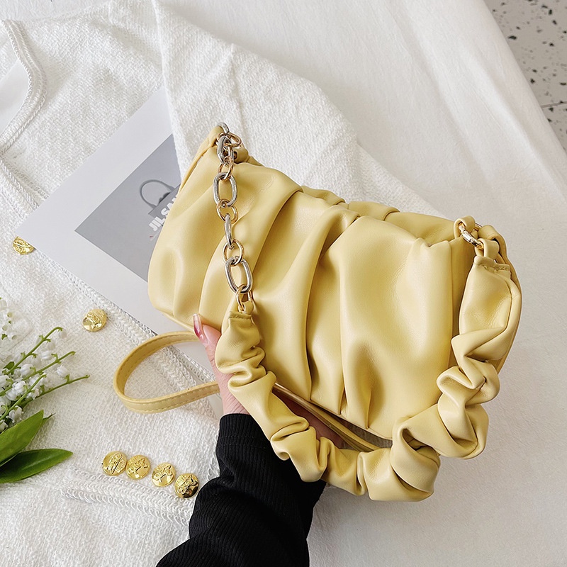 Túi IELGY đeo chéo hình đám mây màu sắc đơn giản thời trang cho nữ