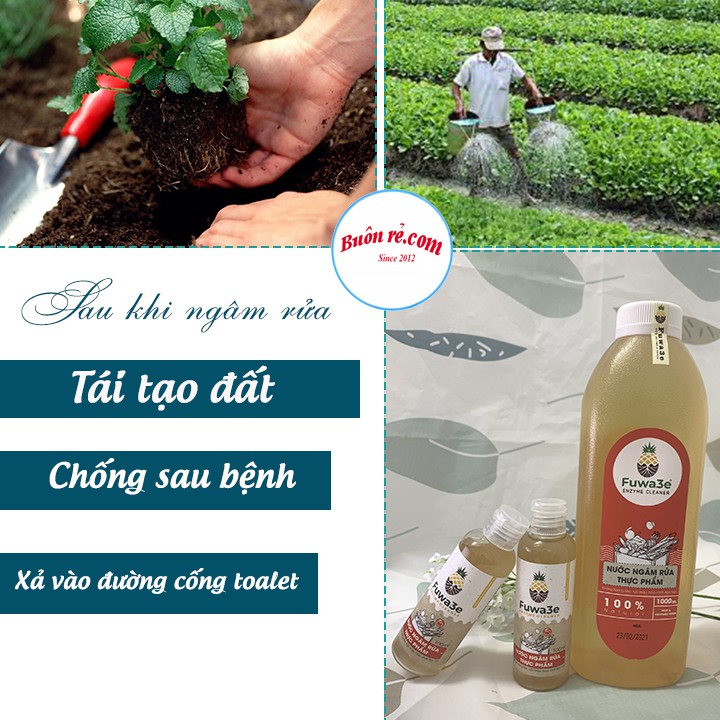 &lt;1000ml&gt; Nước ngâm rửa thực phẩm chiết xuất từ vỏ hoa quả Fuwa3e 1000ml khử mùi, an toàn – Buôn Rẻ 01296-1