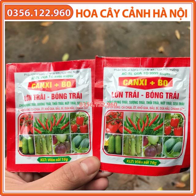 Phân bón Canxi-Bo viên sủi 10g Lớn Trái Bóng Trái Chống Rụng Trái