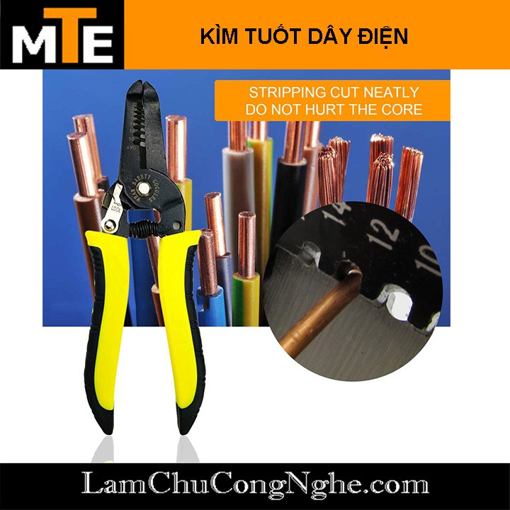 Kìm cắt - tuốt dây điện chuyên dụng HULI 7021