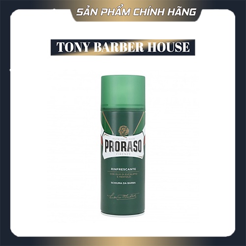 Bọt cạo râu Proraso Shaving Foam Menthol &amp; Eucalyptus 400ml