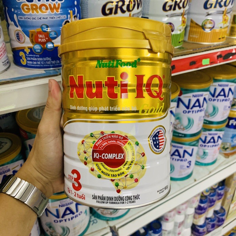 [Mẫu mới] Sữa Nuti IQ Gold Step 3 và 4 900G Nitifood