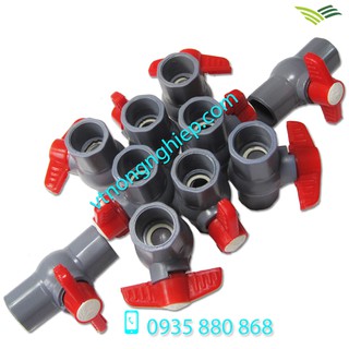 10 Van khóa pvc 21, van nhựa khóa nước dùng trong nông nghiệp