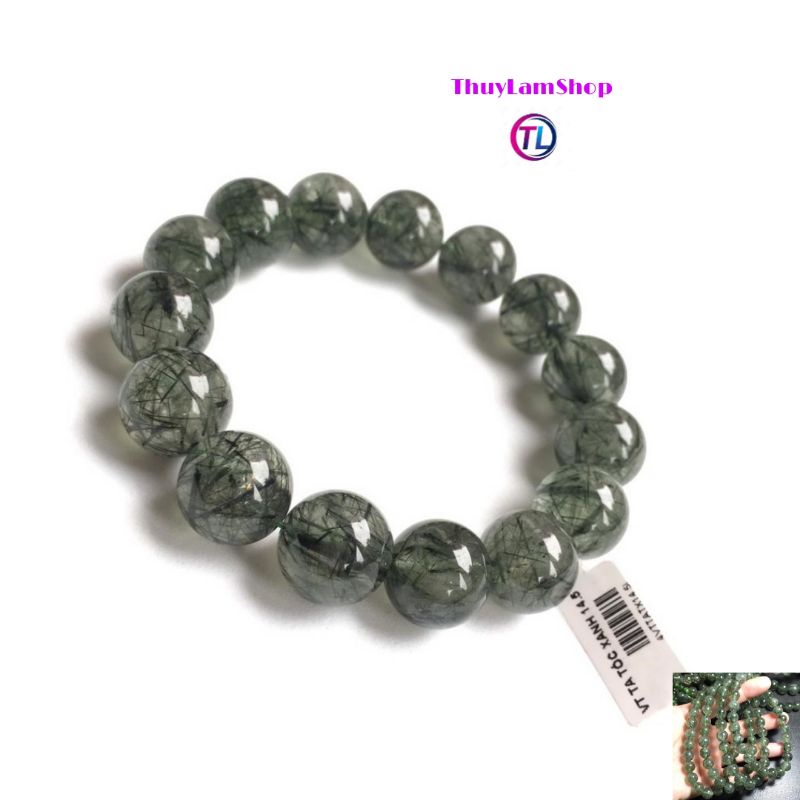 Vòng tay đá(TA) tóc xanh 6li 8li 10li 12li
