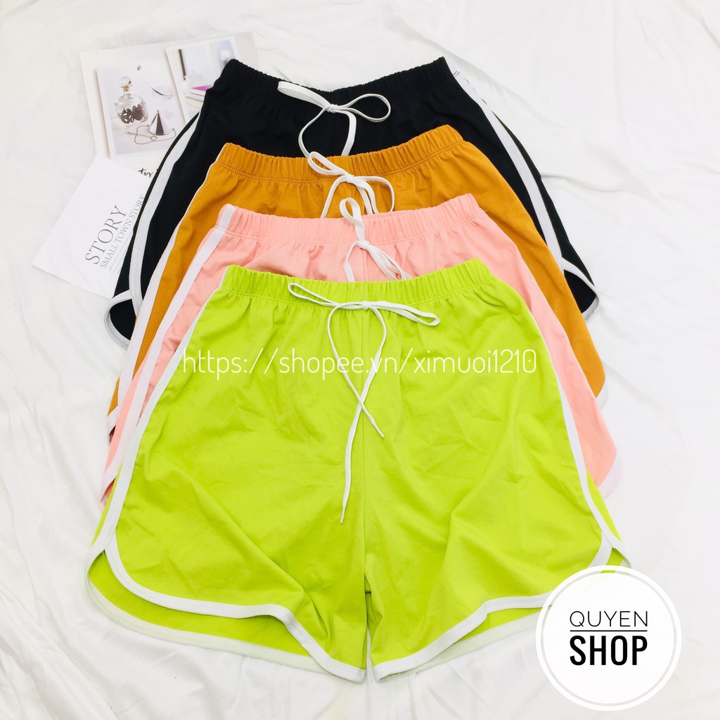 Quần Short Viền Đùi_Short Nữ Lưng Chun_Kiểu dáng thể thao trẻ trung năng động [Ảnh+Video Thật] | BigBuy360 - bigbuy360.vn