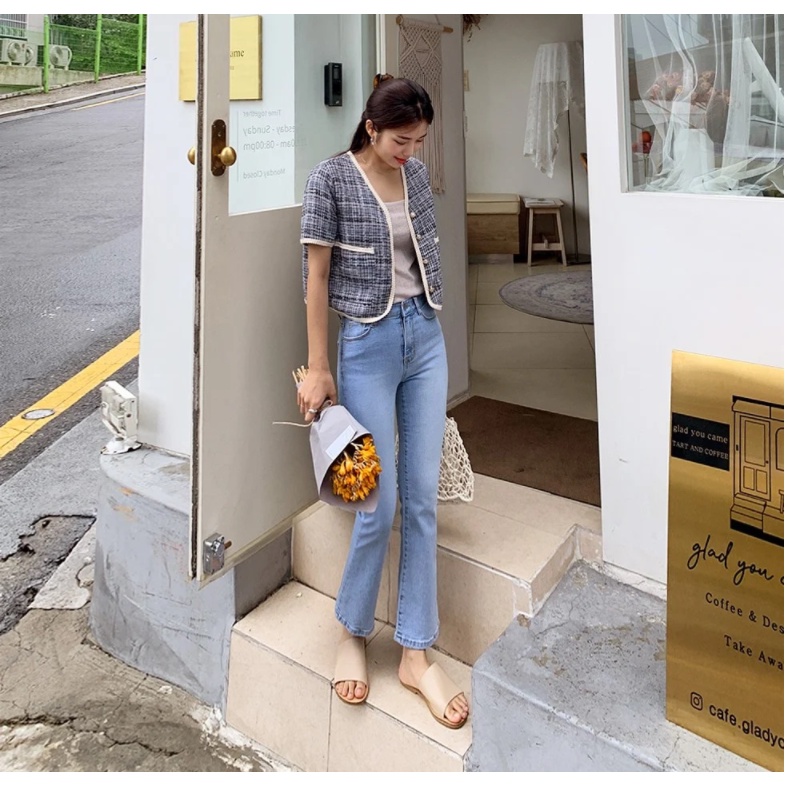 Áo Cardigan Thời Trang ENVYLOOK Half Cardigan Tweet - S119632 GomiMall