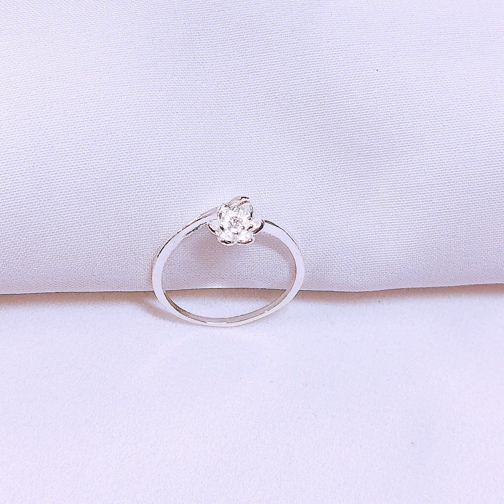 Nhẫn nữ bạc ta hoa sen dạng hở dễ đeo - Kho sỉ bạc Nhất Linh