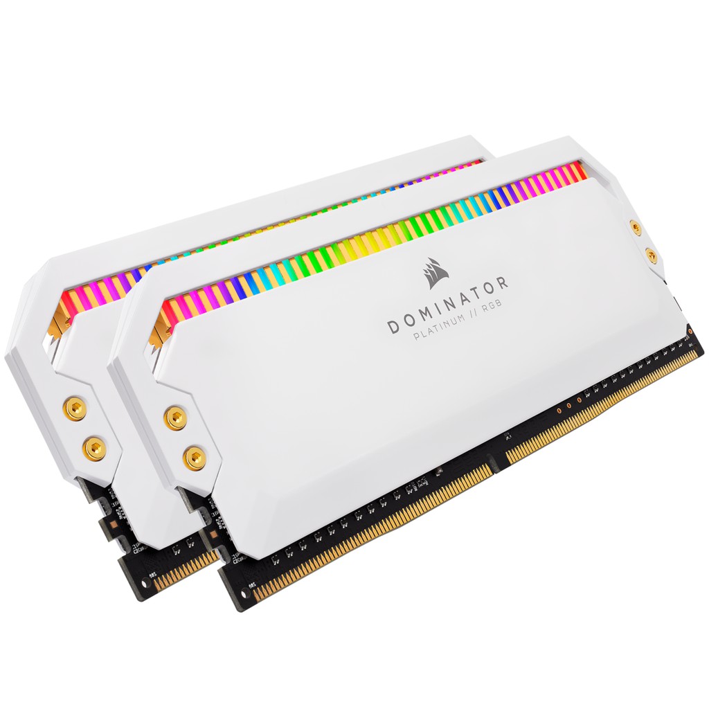 Ram PC Corsair Dominator Platinum White RGB 16GB 3200Mhz DDR4 (2x8GB)CMT32GX4M2E3200C16W