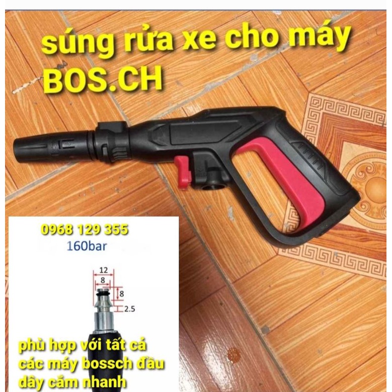 Bình bọt bossch,  súng rửa xe bossch