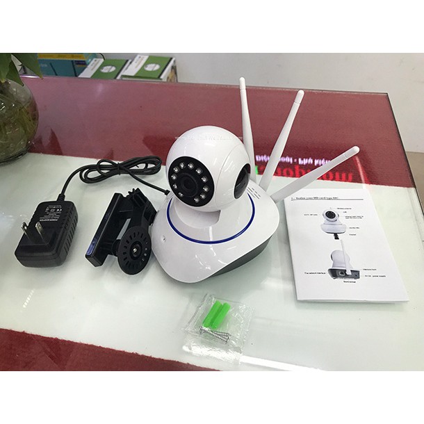 Camera yoosee wifi 3 râu 2.0 1080p tặng thẻ nhé 32G đàm thoại hai chiều giám sát ngày đêm trong nhà | WebRaoVat - webraovat.net.vn