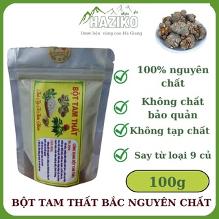Bột tam thất bắc nguyên chất 100g bột say từ củ không pha tạp, bổ dưỡng an thần đẹp da