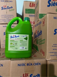 Nước rửa chén siêu sạch trà xanh 4 lít