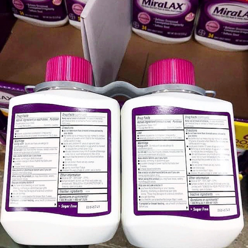 Bột Miralax Mỹ 578g