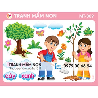 Decal mầm non - góc thiên nhiên mt-009