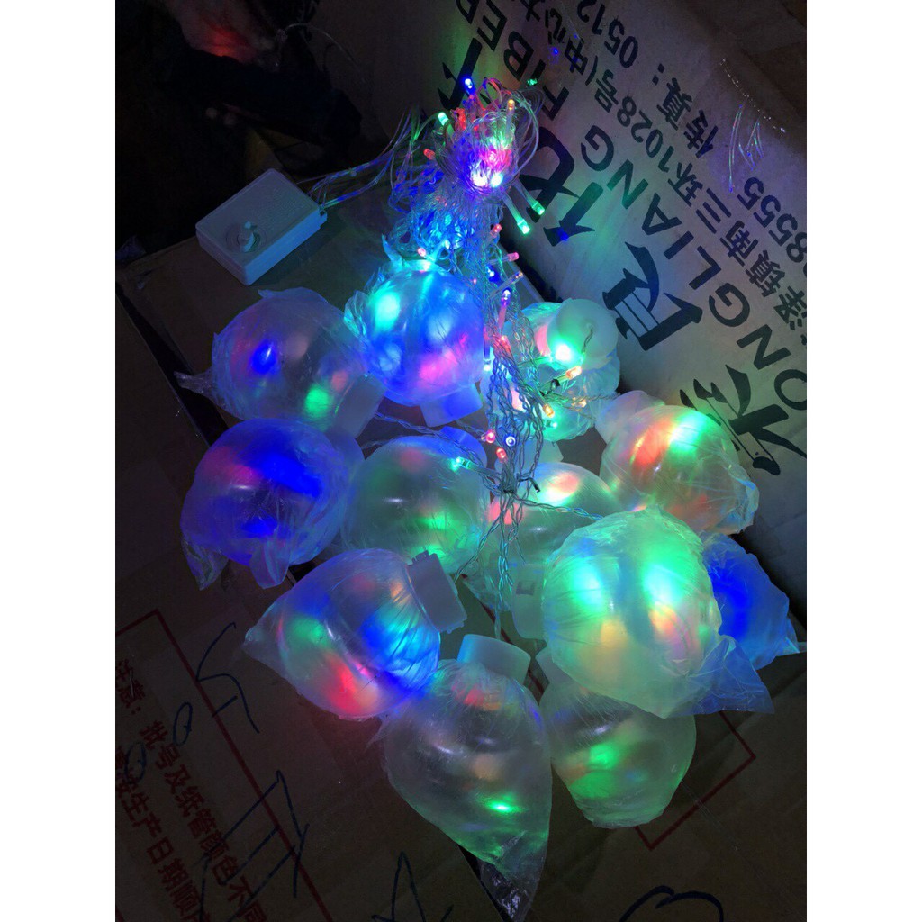 DÂY ĐÈN TRANG TRÍ KIỂU BANH (ĐỦ MÀU / VÀNG NẮNG)