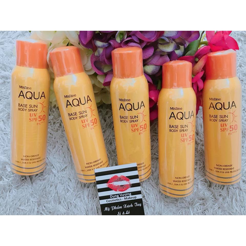 Kem chống nắng Mistine Aqua Base Sun Spray SPF50 500 PHÚT