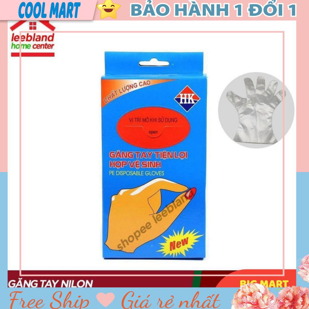 Combo 100 Găng Tay Nilon Dùng Một Lần Tiện Dụng Hàng loại 1