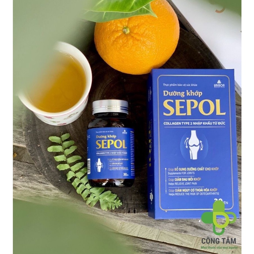 Viên uống dưỡng khớp Sepol - Hộp 30 viên