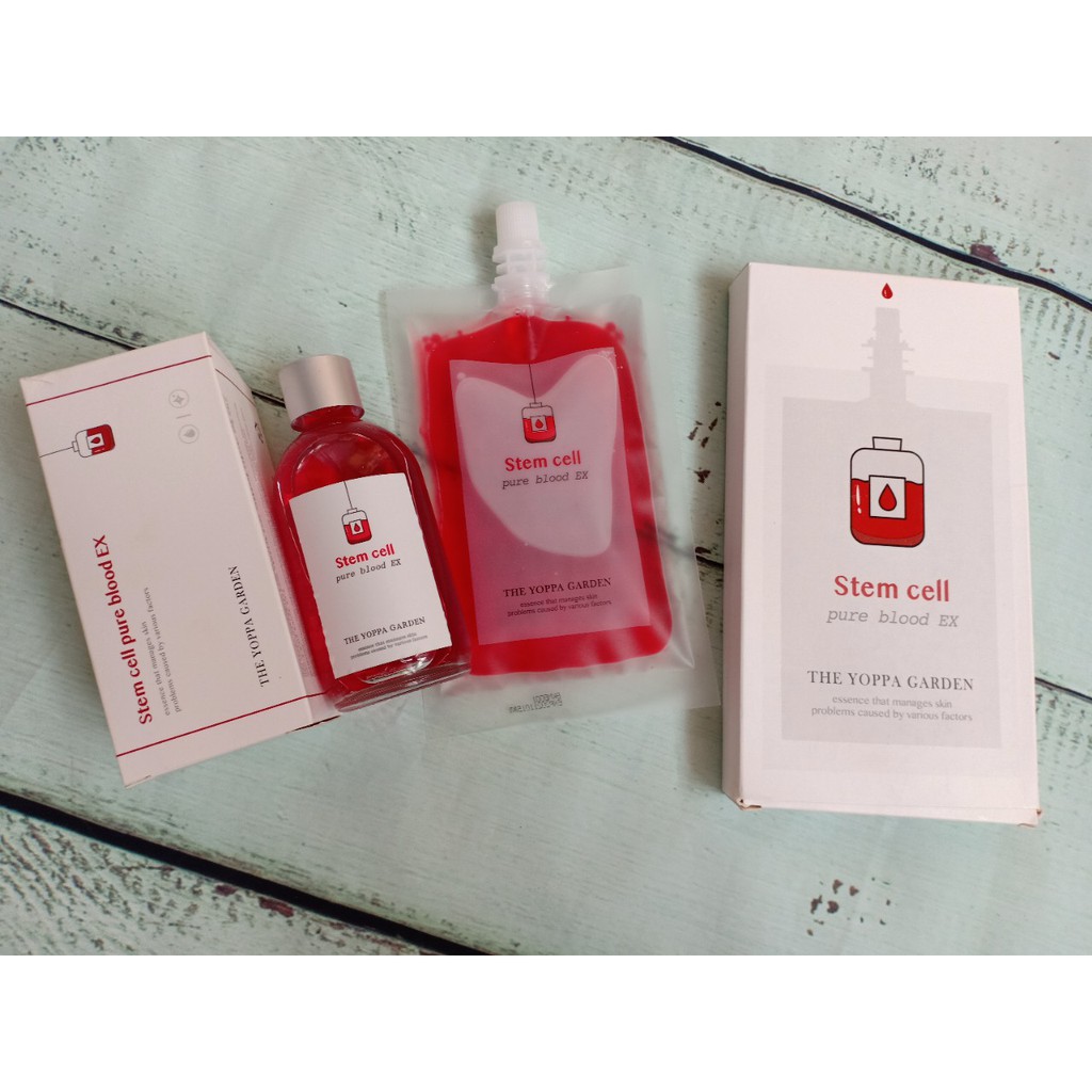 ( Một Hộp + 1 Túi HÀNG CÓ SẴN) TẾ BÀO GỐC MÁU STEM CELL PURE BLOOD EX - THE YOPPA GARDEN