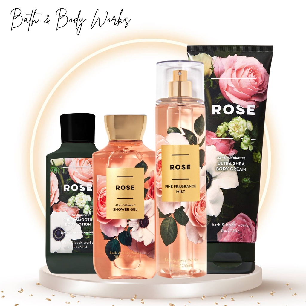 Xịt Thơm Toàn Thân Body Mist Bath And Body Works Rose Mùi Hương Sang Chảnh Chai 236ml
