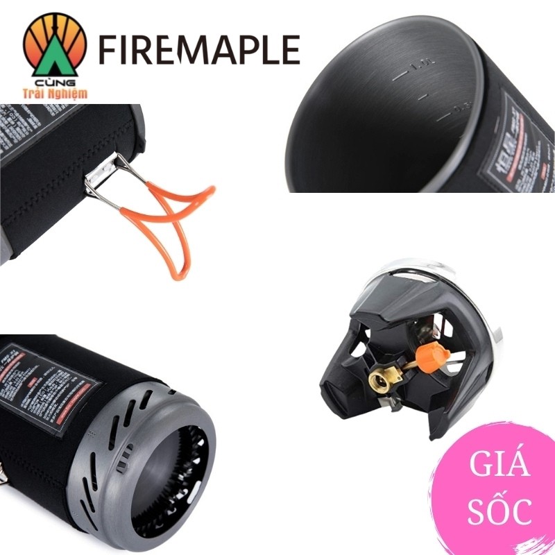 Bếp Cắm Trại Kèm Nồi Fire Maple chuyên dụng cho nấu ăn cá nhân ngoài trời FMS-X1