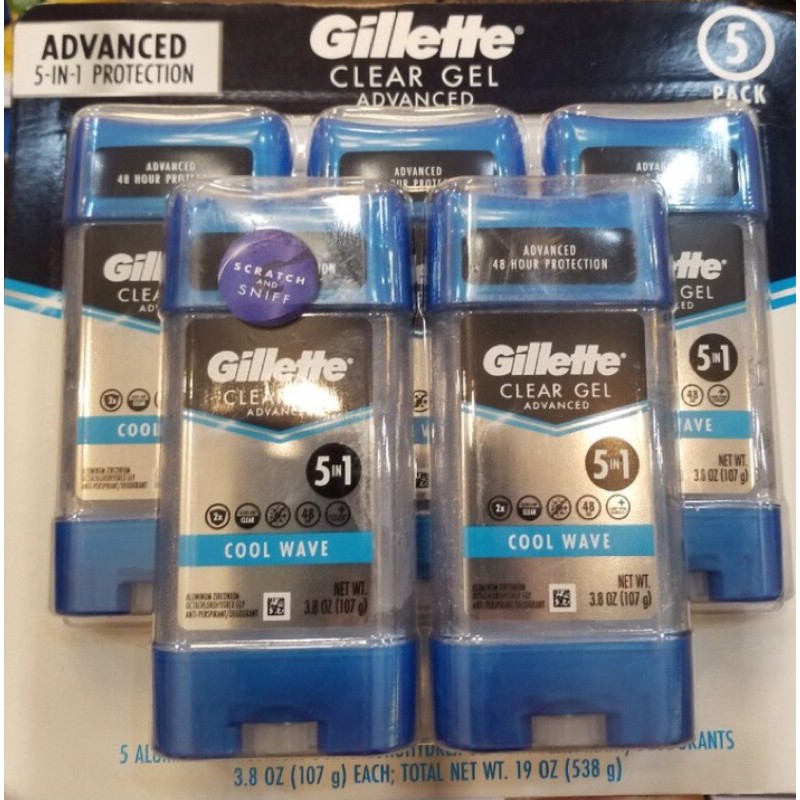 LĂN KHỬ MÙI GEL GILLETTE ENDURANCE COOL WAVE CLEAR GEL