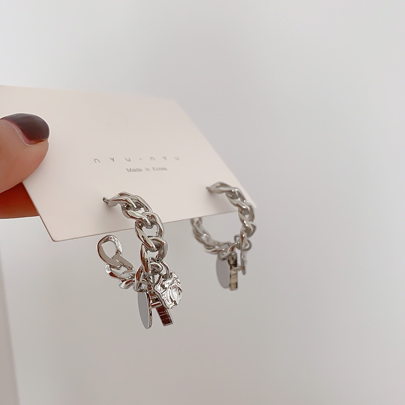 Khuyên Tai Dáng Dài Hình Thánh Giá Thời Trang Hàn Quốc