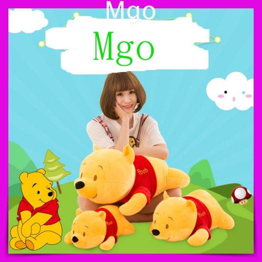 Gối Ôm Gấu Bông Dáng Dài Mềm Mại Hình Hoạt Hình Gấu POOH DISNEY Nằm Ngộ Nghĩnh Đáng Yêu Cao Cấp 50Cm