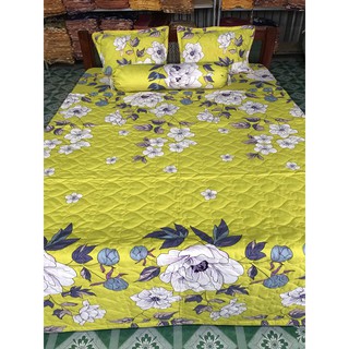 Bộ chăn ga gối đệm cotton poly full 5 món luôn mềnh - [Shop nhí mập]