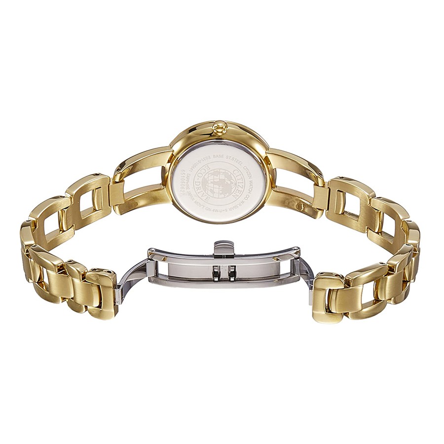 Đồng Hồ Nữ Citizen Đính Kim Cương Dây Thép Không Gỉ EM0432-80Y - Mặt Xà Cừ (Sapphire)