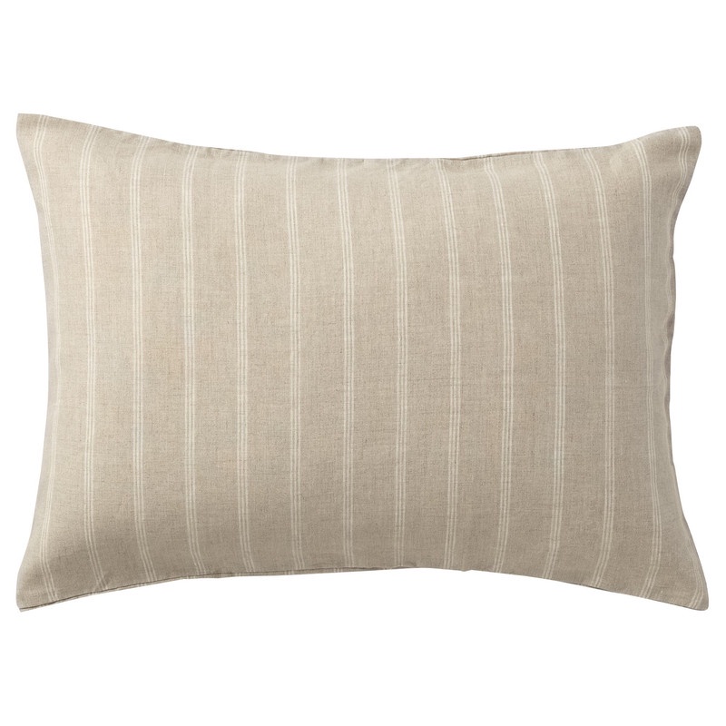 Muji Vỏ Gối Linen Dệt Trơn Sọc