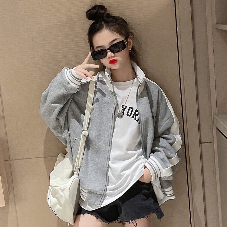 Áo Khoác Thời Trang Xuân Thu Phong Cách Hàn Quốc Cho Bé Gái 5-6 Tuổi 7-8 Tuổi 9-10 Tuổi 11-12 Tuổi