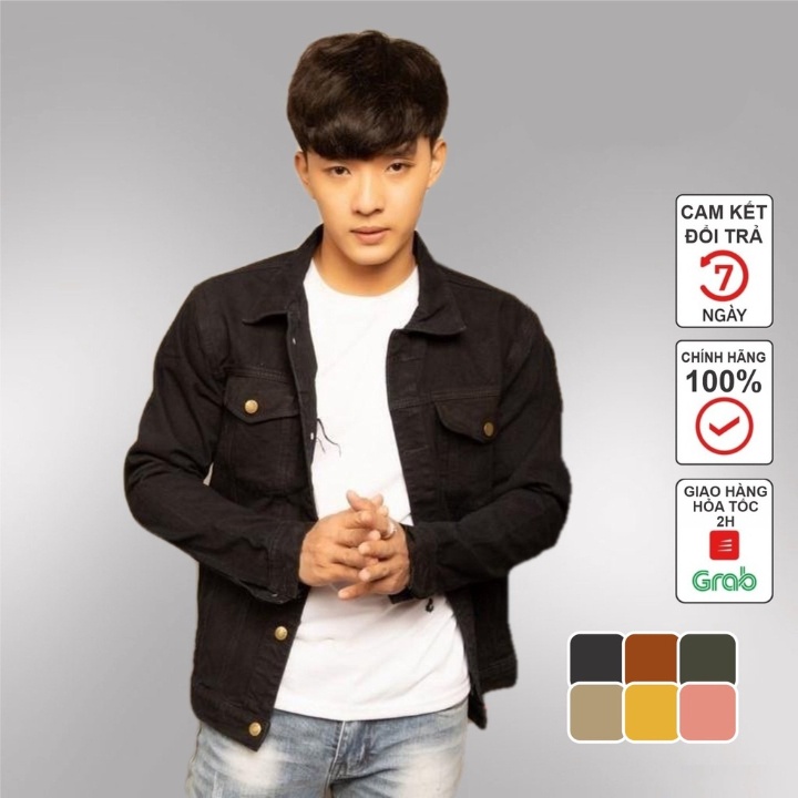 Áo khoác kaki jean cực chất, vải mềm mịn, phù hợp với mọi thời tiết, da dạng phong cách Hàn Quốc Tastore official