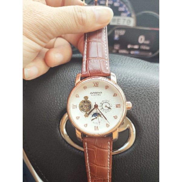 Đồng Hồ Cơ Nam Tự Động AUTOMATIC Chính Hãng JUNMING Cao Cấp Thời Trang Sang Trọng Đẹp Giá Rẻ-Bảo Hành 3 Năm