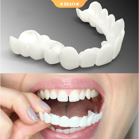 Vỏ Bọc Hàm Răng Giả Thoải Mái Làm Trắng Răng