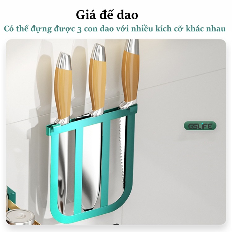 Lifinity Giá Đựng Gia Vị Đa Năng-Thép Carbon Cao Cấp 2&3 Tầng, Có Gía Đựng Đũa Và Gía Đỡ Thớt, Siêu Tiện Dụng