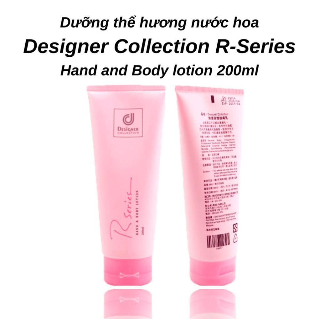 Dưỡng thể hương nước hoa Designer Collection R-Series Hand and Body lotion 200ml