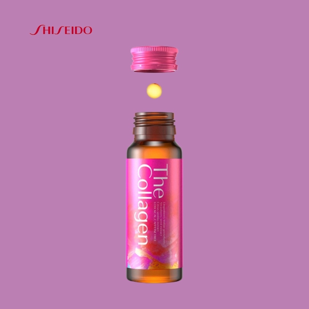 Nước Uống The Collagen Shiseido Nhật Bản-Colagen Shiseido Hỗ Trợ Làm Đẹp Da 10 lọ x 50ml.