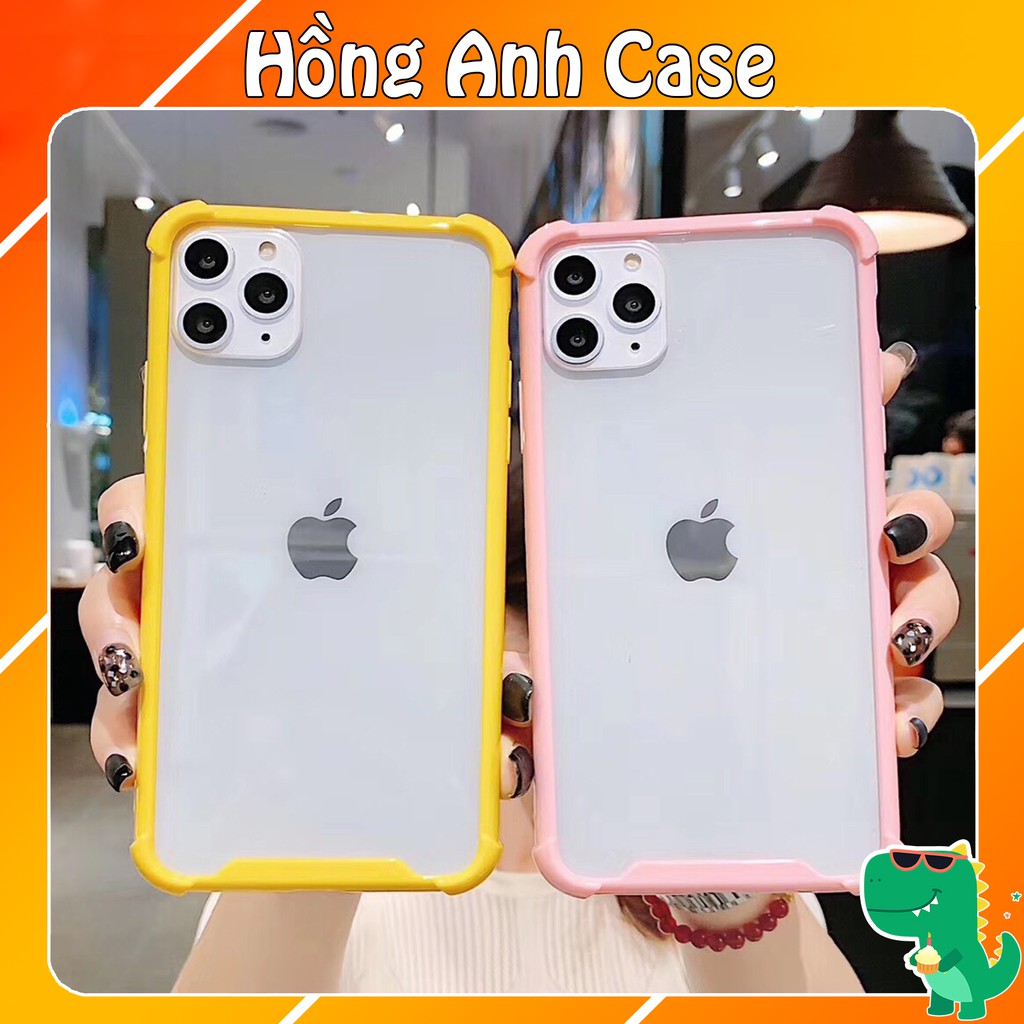 Ốp lưng iphone Meka Chống Sốc Viền Màu chống ố /6/6plus/6s/6splus/7/7plus/8/8plus/x/xs/11/12/pro/max/plus/promax