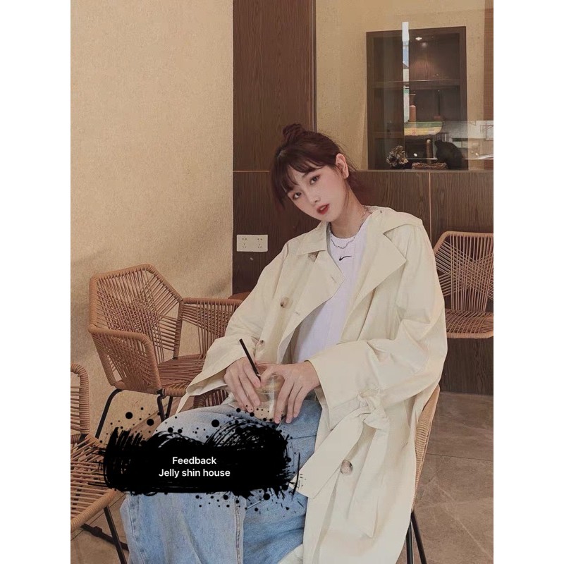 Áo khoác măng tô kaki nữ dáng dài ulzzang Hàn quốc | BigBuy360 - bigbuy360.vn